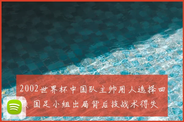 2002世界杯中国队主帅用人选择回顾 国足小组出局背后技战术得失